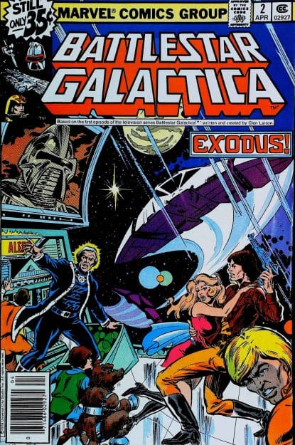 Couverture de BATTLESTAR GALACTICA (1979) #2 - par Joe Rubinstein - lecubeacomics.com