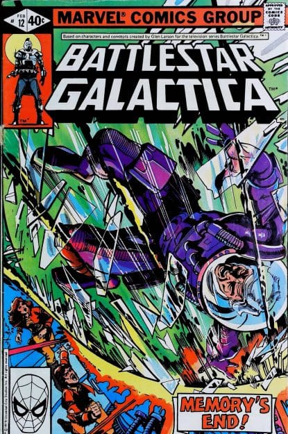 Couverture de BATTLESTAR GALACTICA (1979) #12 - par Walter Simonson - lecubeacomics.com