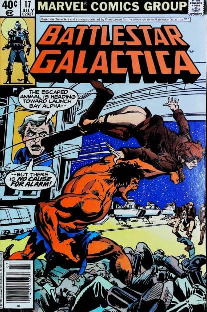 Couverture de BATTLESTAR GALACTICA (1979) #17 - par Bill Sienkiewicz - lecubeacomics.com
