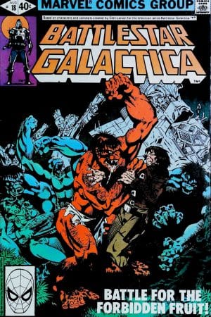 Couverture de BATTLESTAR GALACTICA (1979) #18 - par Michael Golden - lecubeacomics.com