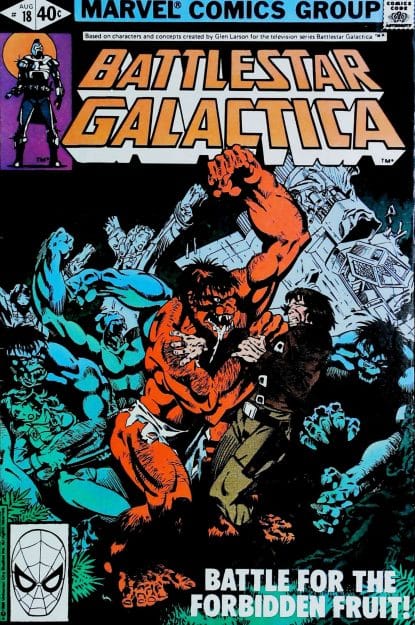 Couverture de BATTLESTAR GALACTICA (1979) #18 - par Michael Golden - lecubeacomics.com