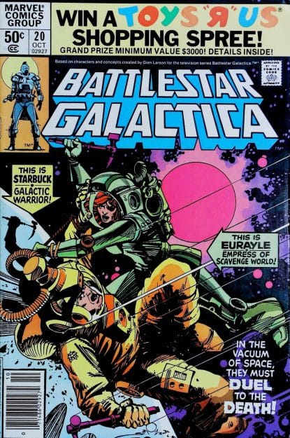 Couverture de BATTLESTAR GALACTICA (1979) #20 - par Walter Simonson - lecubeacomics.com