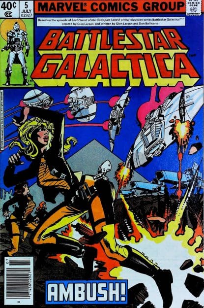Couverture de BATTLESTAR GALACTICA (1979) #5 - par Walter Simonson - lecubeacomics.com
