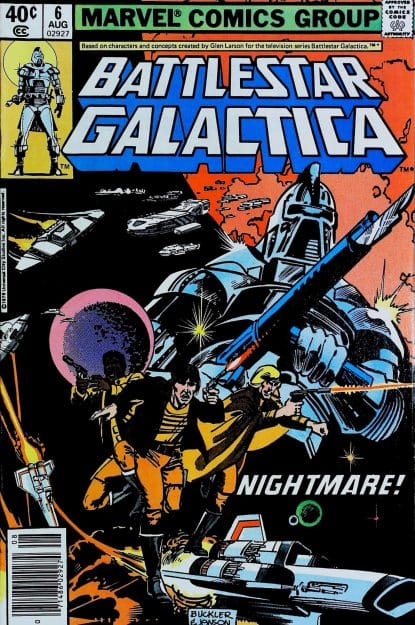 Couverture de BATTLESTAR GALACTICA (1979) #6 - par Rich Buckler - lecubeacomics.com