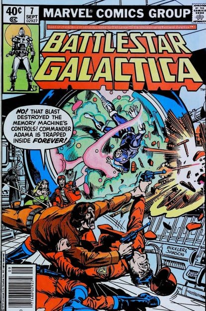 Couverture de BATTLESTAR GALACTICA (1979) #7 - par Rich Buckler - lecubeacomics.com