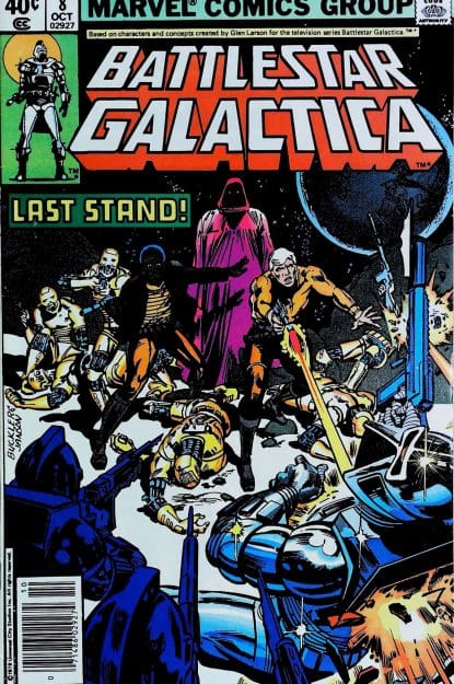 Couverture de BATTLESTAR GALACTICA (1979) #8 - par Rich Buckler - lecubeacomics.com