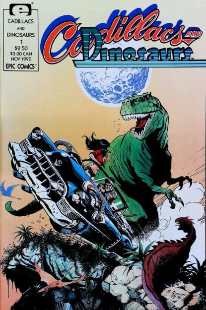 Couverture de CADILLAC & DINOSAURS (1990) #1 - par Mark Schultz - lecubeacomics.com