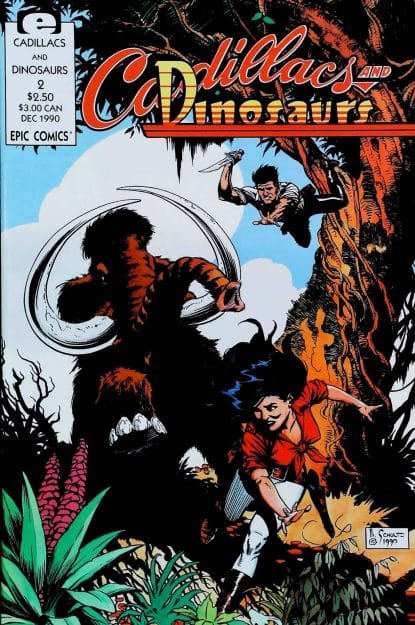 Couverture de CADILLAC & DINOSAURS (1990) #2 - par Mark Schultz - lecubeacomics.com