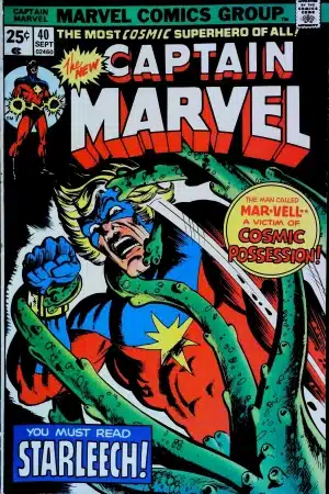 Couverture de CAPTAIN MARVEL (1968) #40 - par Al Milgrom - lecubeacomics.com