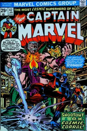 Couverture de CAPTAIN MARVEL (1968) #42 - par Al Milgrom - lecubeacomics.com