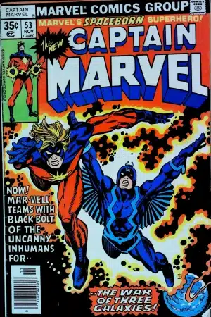 Couverture de CAPTAIN MARVEL (1968) #53 - par Gil Kane - lecubeacomics.com