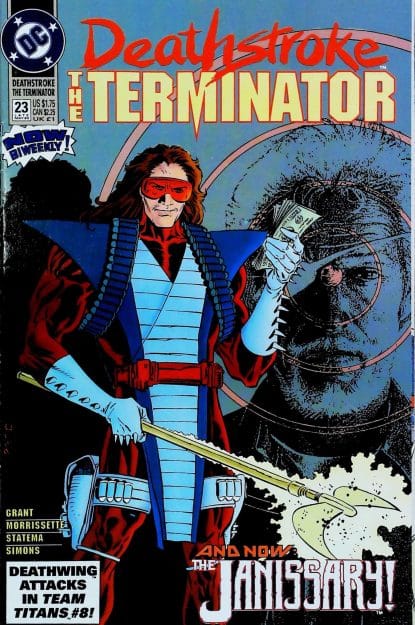 Couverture de DEATHSTROKE THE TERMINATOR (1991) #23 - par Mike Zeck - lecubeacomics.com