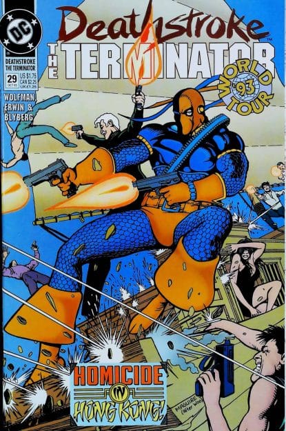 Couverture de DEATHSTROKE THE TERMINATOR (1991) #29 - par Kevin Maguire - lecubeacomics.com