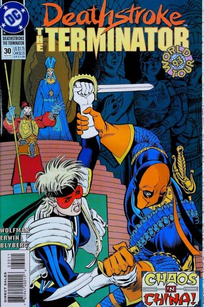 Couverture de DEATHSTROKE THE TERMINATOR (1991) #30 - par Steve Erwin - lecubeacomics.com