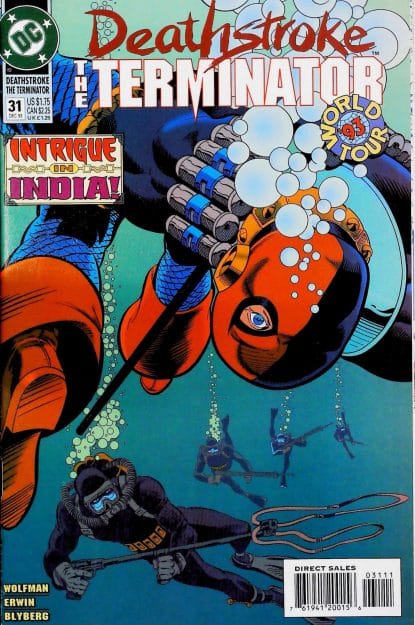 Couverture de DEATHSTROKE THE TERMINATOR (1991) #31 - par Steve Erwin - lecubeacomics.com