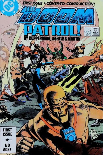 Couverture de DOOM PATROL (1987) #1 - par Steve Lightle - lecubeacomics.com
