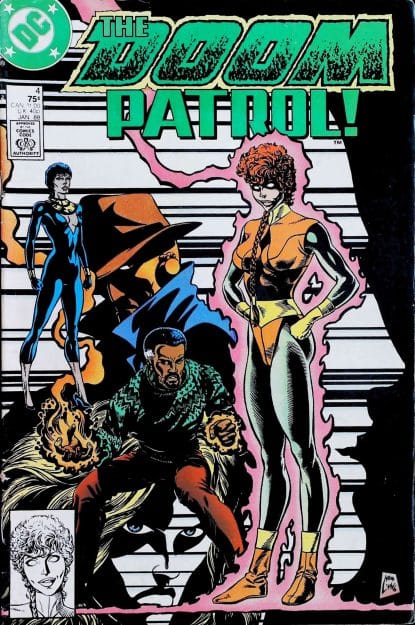 Couverture de DOOM PATROL (1987) #4 - par Steve Lightle - lecubeacomics.com