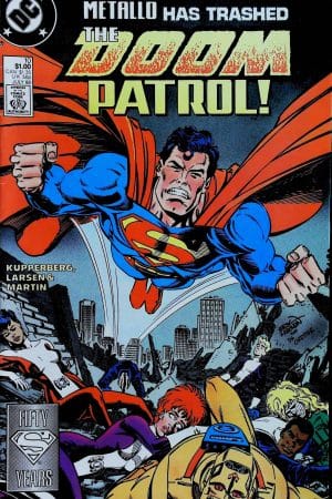 Couverture de DOOM PATROL (1987) #10 - par Erik Larsen - lecubeacomics.com