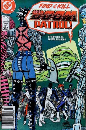 Couverture de DOOM PATROL (1987) #12 - par Erik Larsen - lecubeacomics.com