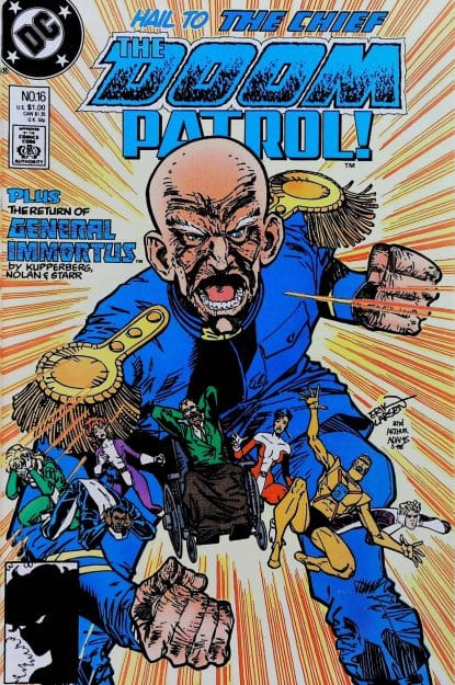 Couverture de DOOM PATROL (1987) #16 - par Erik Larsen - lecubeacomics.com