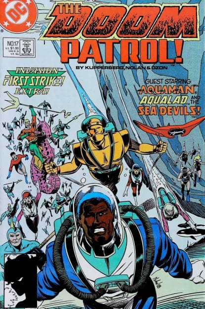 Couverture de DOOM PATROL (1987) #17 - par Graham Nolan - lecubeacomics.com