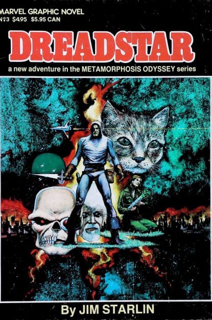 Couverture de DREADSTAR - par Jim Starlin - lecubeacomics.com