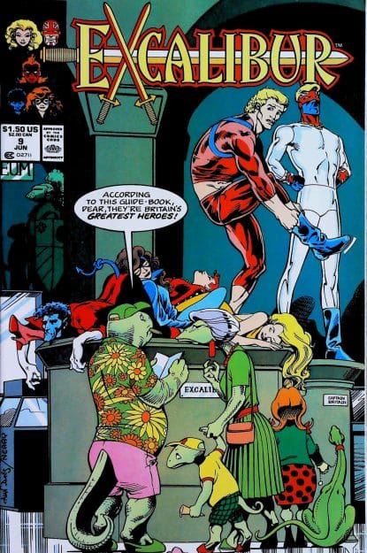 Couverture de EXCALIBUR (1988) #9 - par Alan Davis - lecubeacomics.com