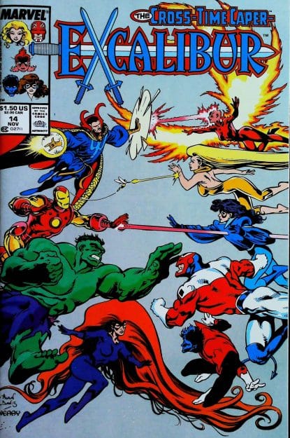 Couverture de EXCALIBUR (1988) #14 - par Alan Davis - lecubeacomics.com