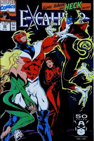 Couverture de EXCALIBUR (1988) #33 - par Steve Lightle - lecubeacomics.com