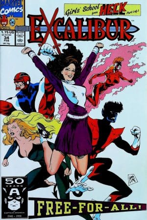 Couverture de EXCALIBUR (1988) #34 - par Steve Lightle - lecubeacomics.com