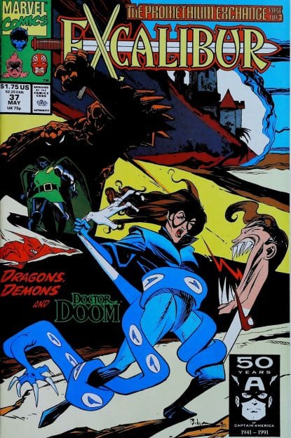 Couverture de EXCALIBUR (1988) #37 - par Mark Badger - lecubeacomics.com