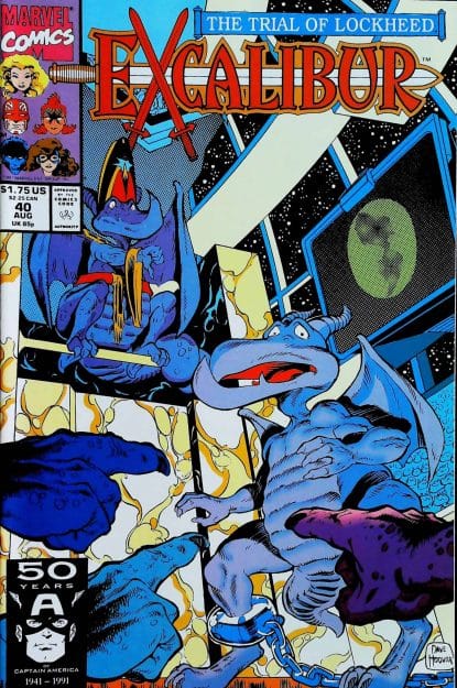 Couverture de EXCALIBUR (1988) #40 - par Dave Hooper - lecubeacomics.com