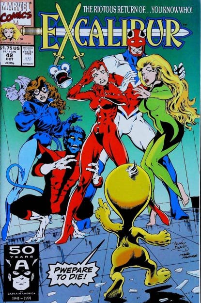 Couverture de EXCALIBUR (1988) #42 - par Alan Davis - lecubeacomics.com
