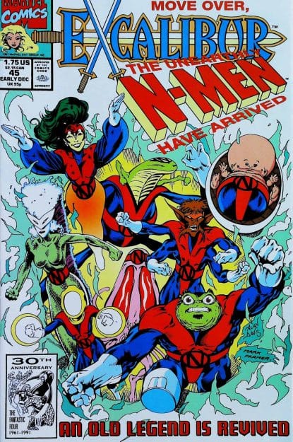 Couverture de EXCALIBUR (1988) #45 - par Alan Davis - lecubeacomics.com