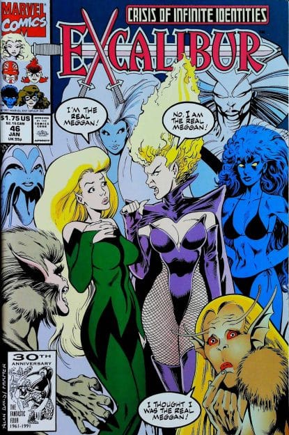 Couverture de EXCALIBUR (1988) #46 - par Alan Davis - lecubeacomics.com