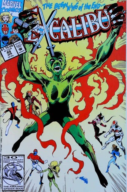 Couverture de EXCALIBUR (1988) #49 - par Alan Davis - lecubeacomics.com