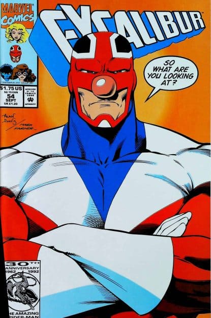 Couverture de EXCALIBUR (1988) #54 - par Alan Davis - lecubeacomics.com