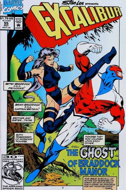 Couverture de EXCALIBUR (1988) #55 - par Alan Davis - lecubeacomics.com