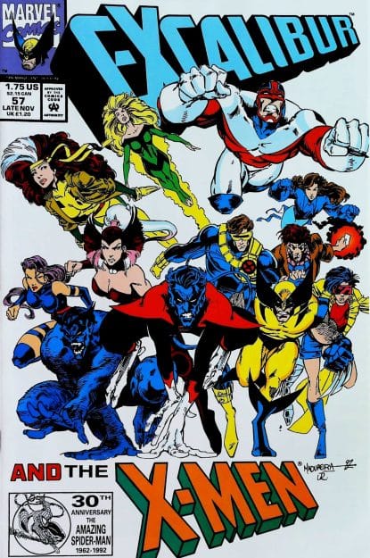 Couverture de EXCALIBUR (1988) #57 - par Joe Madureira - lecubeacomics.com