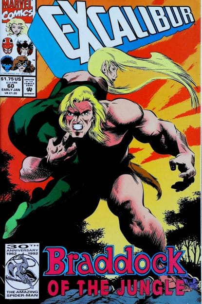 Couverture de EXCALIBUR (1988) #60 - par Scott Kolins - lecubeacomics.com