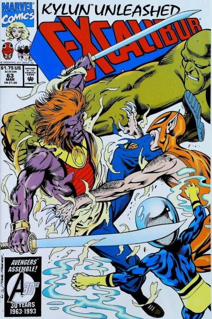Couverture de EXCALIBUR (1988) #63 - par Alan Davis - lecubeacomics.com