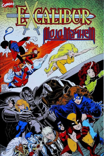 Couverture de EXCALIBUR MOJO MAYHEM (1989) #ONE SHOT - par Arthur Adams - lecubeacomics.com