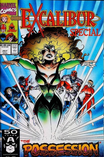 Couverture de EXCALIBUR POSSESSION (1991) #ONE SHOT - par Tom Morgan - lecubeacomics.com