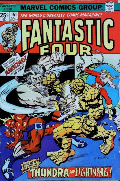 Couverture de FANTASTIC FOUR (1961) #151 - par Rich Buckler - lecubeacomics.com