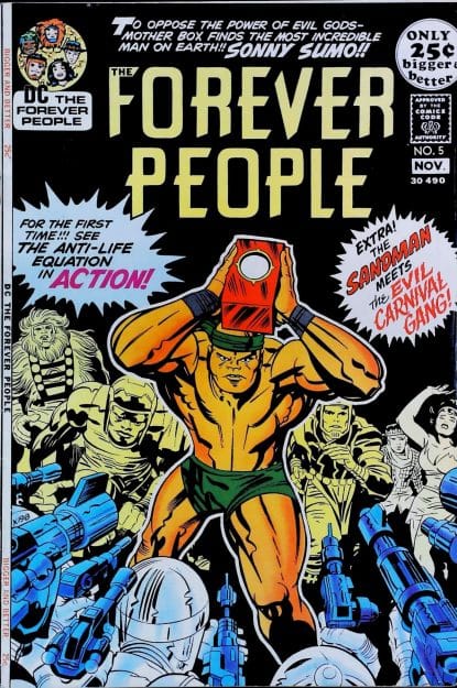 Couverture de FOREVER PEOPLE (1971) #3 - par Jack Kirby - lecubeacomics.com