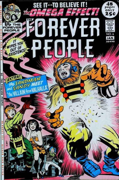 Couverture de FOREVER PEOPLE (1971) #4 - par Jack Kirby - lecubeacomics.com