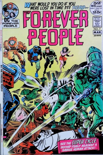 Couverture de FOREVER PEOPLE (1971) #5 - par Jack Kirby - lecubeacomics.com
