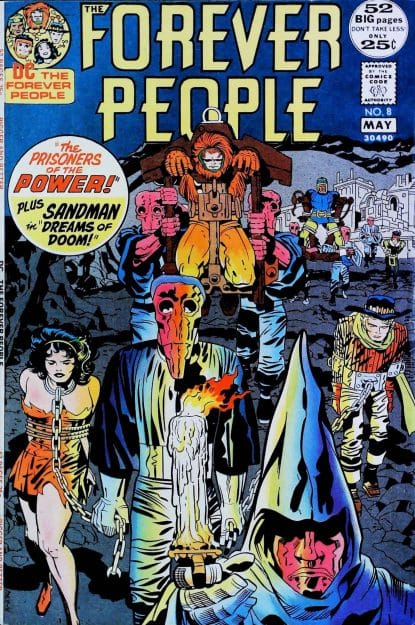 Couverture de FOREVER PEOPLE (1971) #6 - par Jack Kirby - lecubeacomics.com