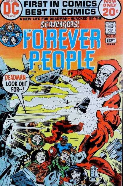 Couverture de FOREVER PEOPLE (1971) #8 - par Jack Kirby - lecubeacomics.com