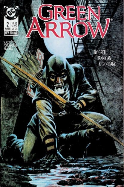 Couverture de GREEN ARROW (1988) #2 - par John Costanza - lecubeacomics.com